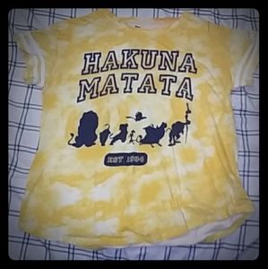 Yellow "hakuna matata" t-shirt
